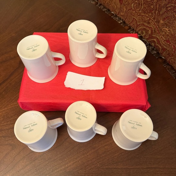 6 Vintage National Airlines First Class Porcelain Coffee Mugs by Jackson China - Picture 3 of 8